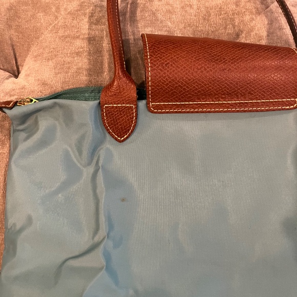 Longchamp Le Pliage Small (LONG STRAPS) Tote Shoulder Bag-BLUE NYLON - Picture 11 of 16